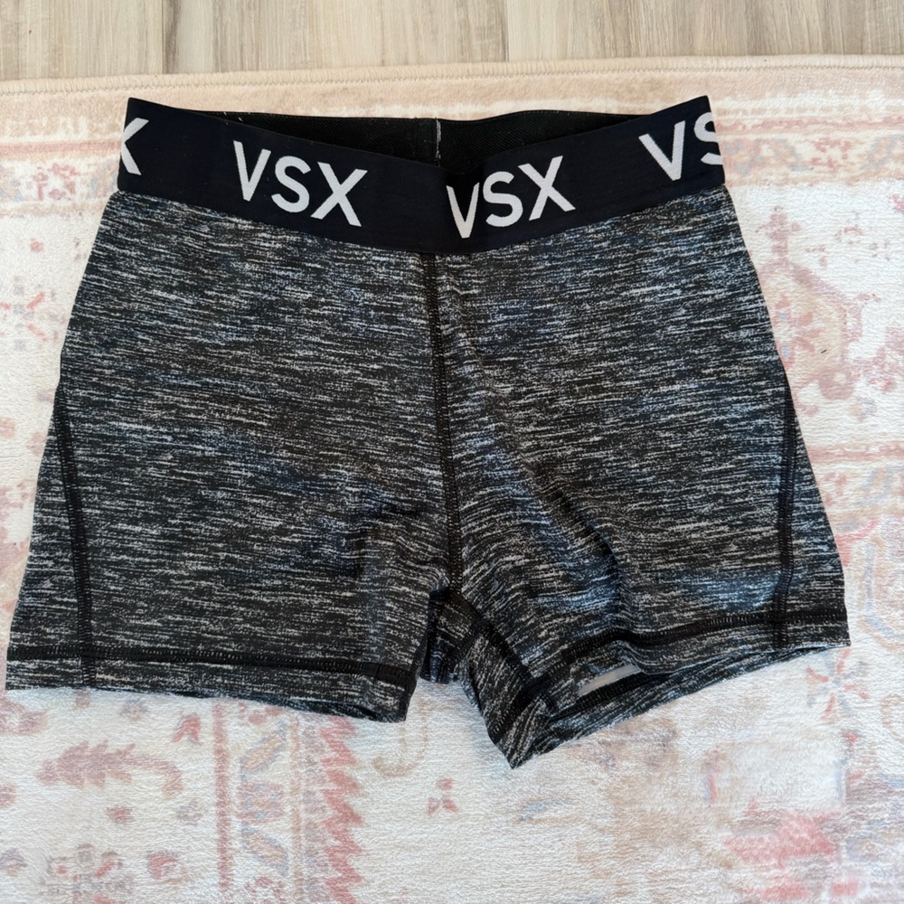Victoria’s Secret VSX Black Marled Biker Shorts